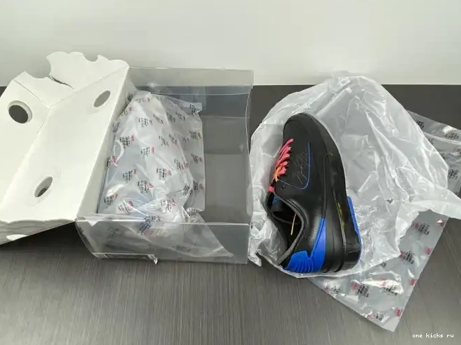 Rep Onekick Black DJ4375-004 Low SP Off-White Retro 2 Jordan Blue 0404